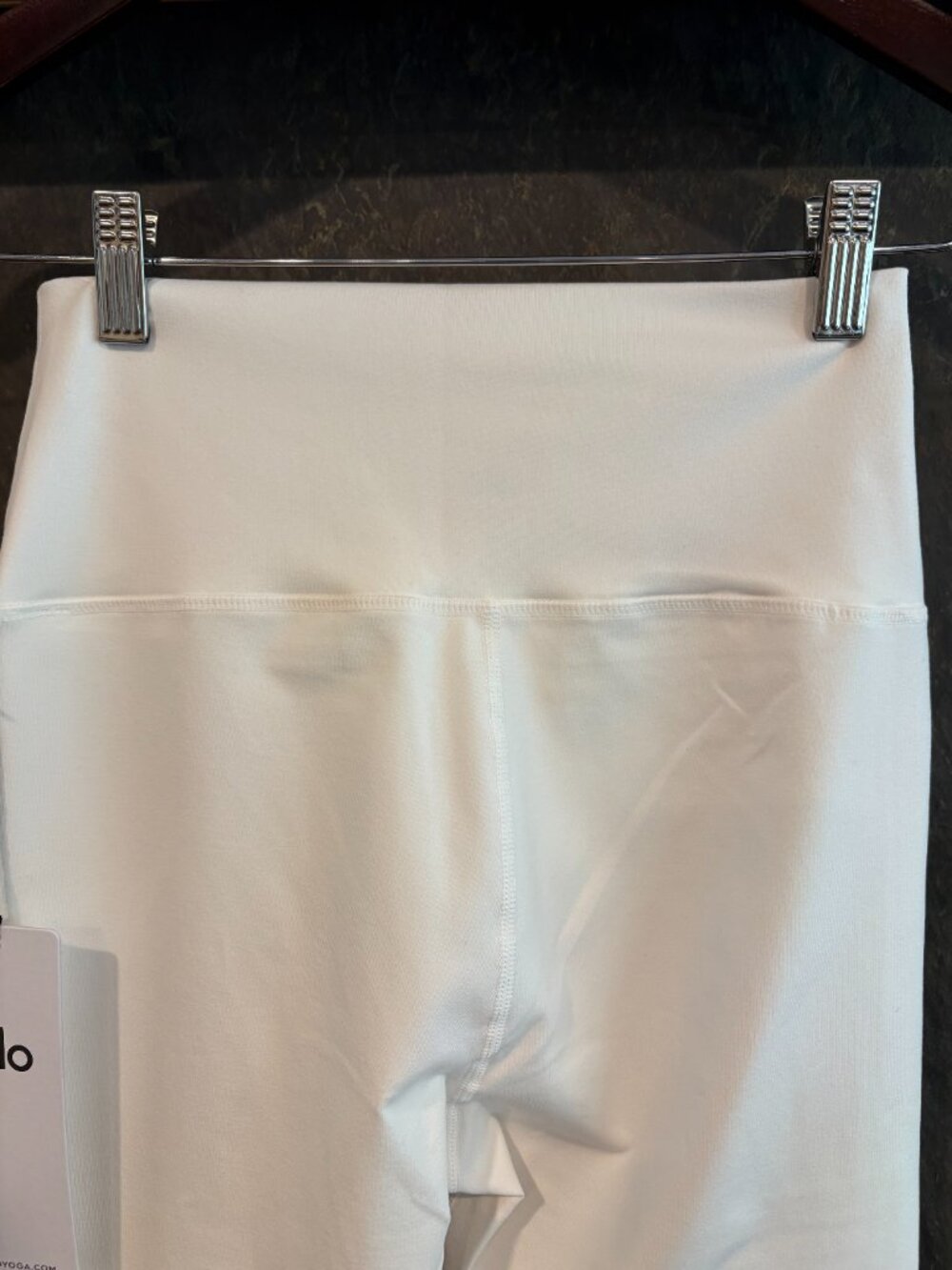 NWT Airbrush High-Waist Ivory Full Bootcut Legging Yoga Pants, Small - Picture 4 of 10